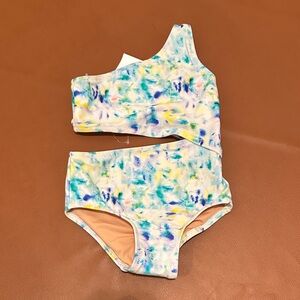 Crewcuts NWT One Shoulder Tie-Dye Swimsuit